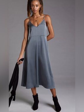 Daily Practice by Anthropologie Comfy Dress Charcoal/Grey Size M